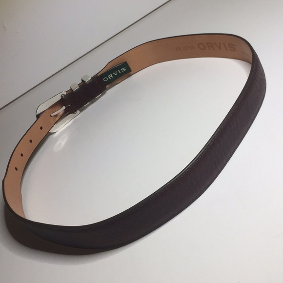 🔥”HOST PICK” BISON TAPERED-EDGE BELT W/ SILVER BUCKLE - Picture 3 of 3